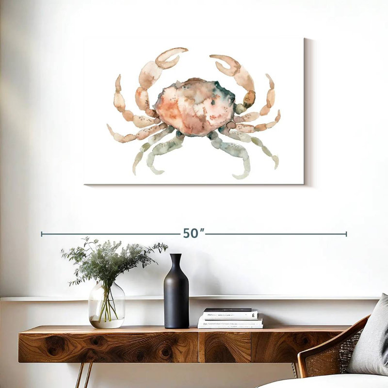 Brampt White Crab, 24" H x 36" W