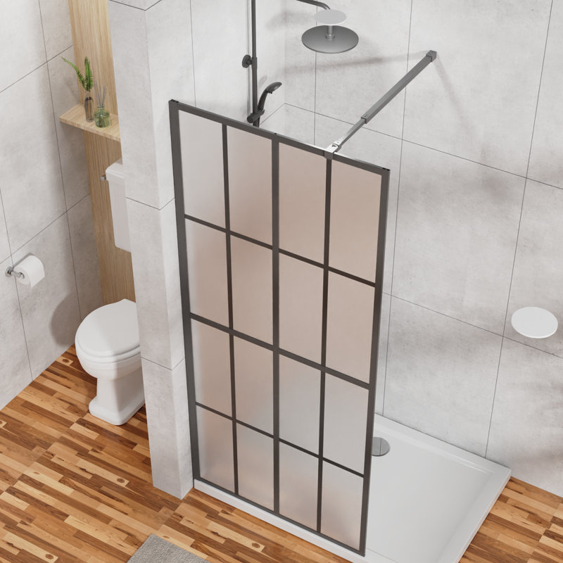 34.04''  W x 72.04'' H Door Framed Glass Shower Door
