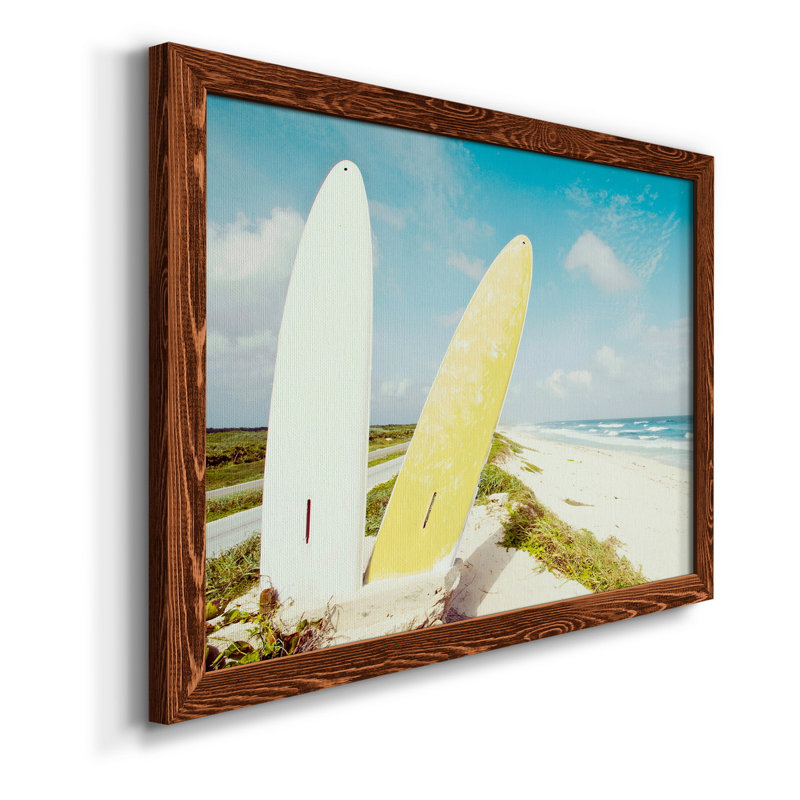 Plage de Pointe Morena - Photographie de cadre sur toile, H 20 po x l 17 po x P 1,5 po, Érable