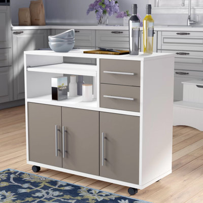 Seyma Wood Kitchen Cart