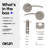 Brook Passage Door Lever Modern Concealed Design For (Hall & Closet) – Sleek Minimalist Style in Brushed Nickel-114645725
