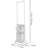 2-Tier Rolling Laundry Hamper Sorter With Hanging Rod - Stackable Laundry Cart With Removable Baskets & Wheels For Small Spaces, Dorm, Bathroom, Closet Organization