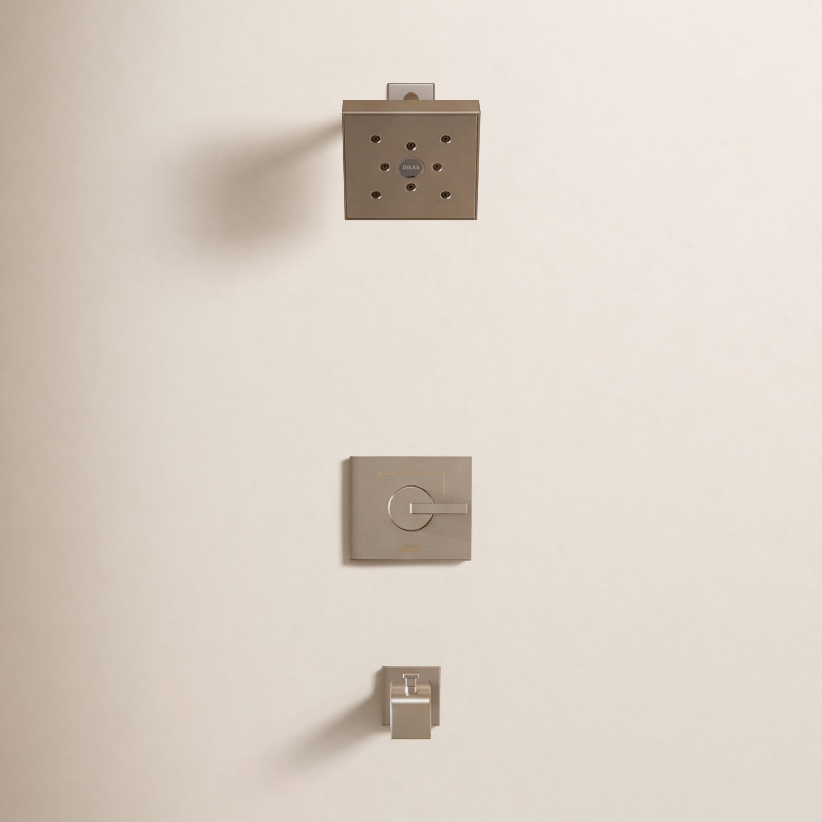 Vero Diverter Tub and Shower Faucet Trim, Brushed Nickel