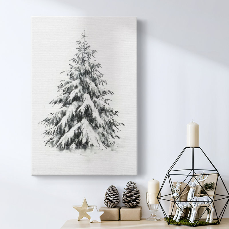 Art des Fêtes de Noël - Toile tendue avec châssis LII, H 27 po x l 18 po
