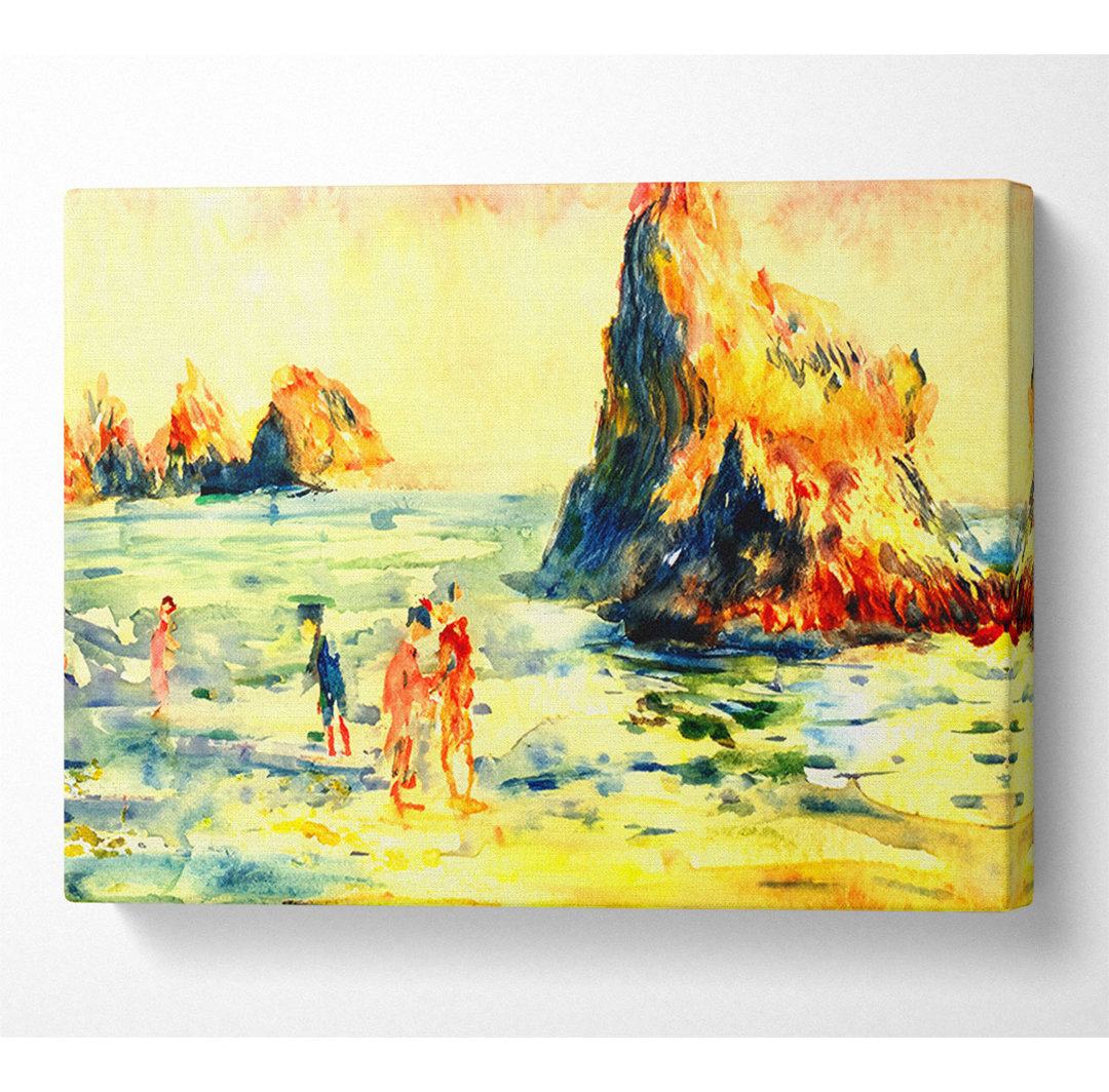 Renoir Rock Cliffs In Guernsey - Kunstdrucke auf Leinwand