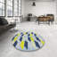 Tapis bleu/jaune à motifs-1739667195