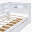Lit de jour en bois simple avec 2 tiroirs, lit de jour avec tablette de rangement et ports de chargement USB, blanc-1857551756