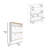 Shoe Rack 46" H, One Open Storage Shelf, Two Internal Storage Drawers, Two Doors-1421490057