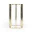 Table de bout de forme libre 24 po or et verre noir