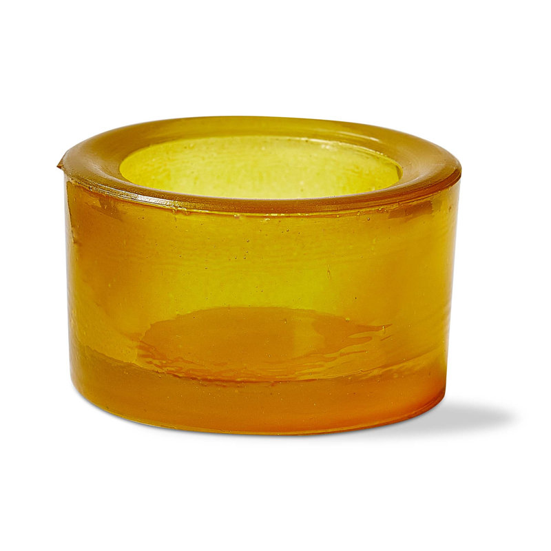 Chunky Tealight Holder, Yellow