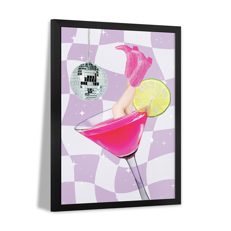 Disco Drink Delight - Wall Art Print - Gallery Poster, 24" H x 16" W