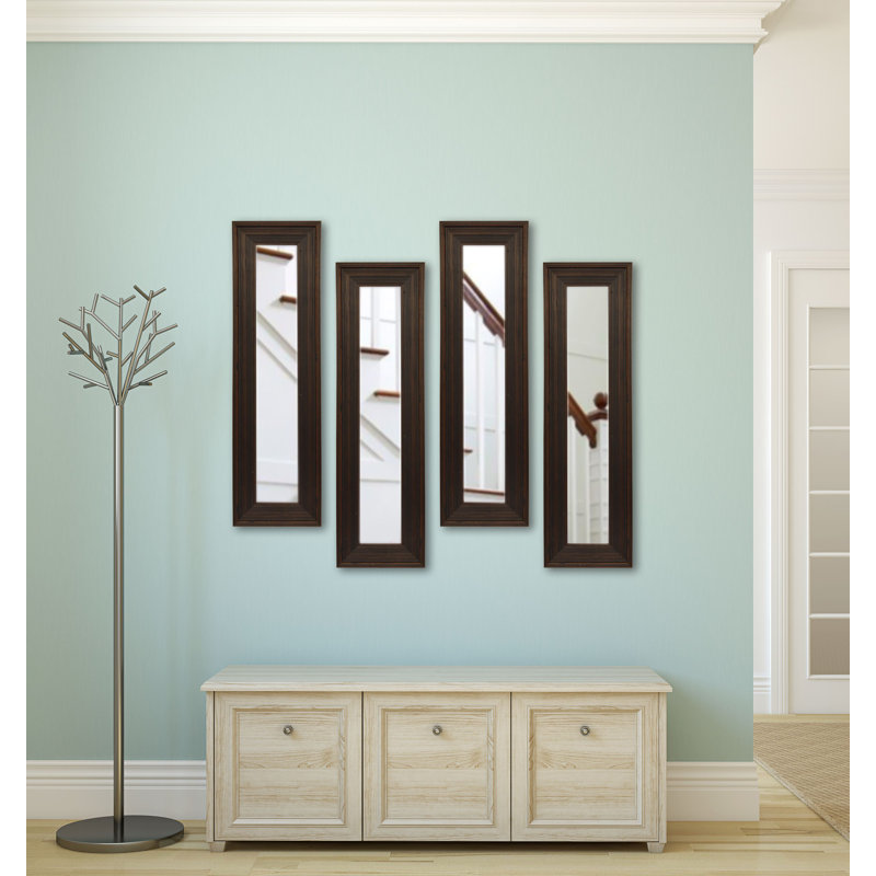 Ensemble de miroirs 4 pièces Kincannon, H 32,75 po x l 11,75 po