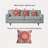 Happy Hippy Geometric Outdoor Reversible Throw Pillow-315377692-393973899