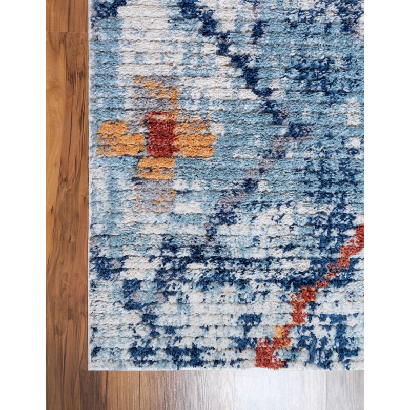 Tapis abstrait Victorville Victor, Rectangle 2 pi 2 po x 3 pi