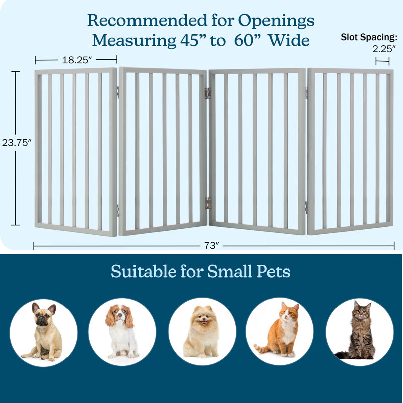 Escalier pliable pour chien et chat en 4 étapes pour lit, canapé, voiture PETMAker, Gris,  H 23,75 po x l 73 po x P 0,75 po