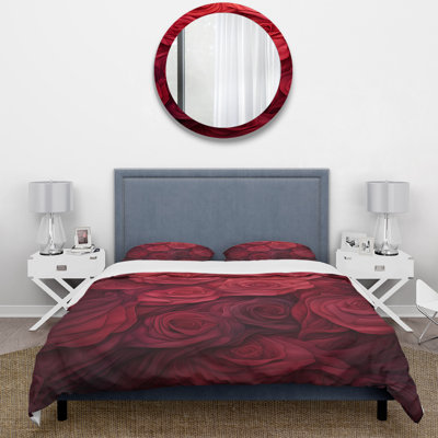 Ensemble de housse de couette The Beauty Of Red Roses - Roses