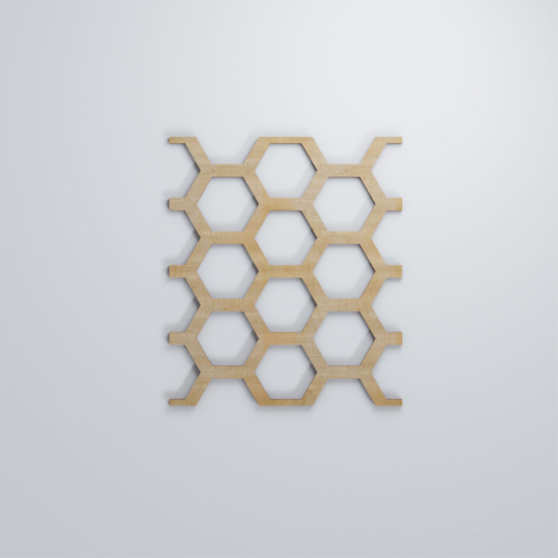 Panneaux muraux Westmore, Hickory, H 15 3/8 po x l 10 1/4 po x P 3/8 po