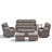 5-7 Person Outdoor Wicker Patio Conversation Set With Ottomans-2006172532-2006172533
