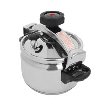 Universal 4.2 Quart / 4 Liter Pressure Cooker, 5 Servings, Pressure Canner  With Multiple Safety Systems and Heat Resistant Handles For Can, Soup