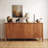 Sideboard Buffet Cabinet with 4 Doors and 2 Shelves