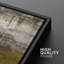 «Yellow Black Grunge Stroke Landscape», reproduction sur toile 2 pièces-87607392-87607394