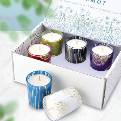 Ensemble de 6 bougies parfumées