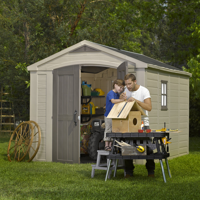 Keter Factor Shed 8x11ft - Brown