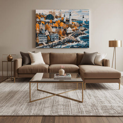 Art mural sur toile gris «USA State Massachusetts»