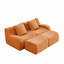 Canapé doux en tissu désossé, conception antidérapante, chaise longue d'assemblage, accoudoirs incurvés, support ergonomique, éponge à haute densité 32D, pour les salons-940377235