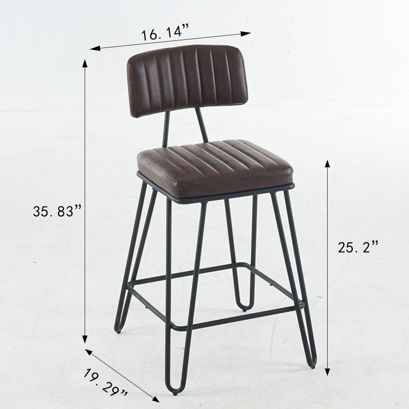 Tabourets de bar modernes, Brun