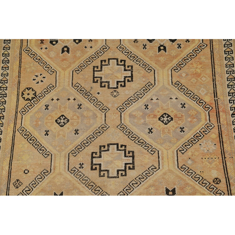 Tapis traditionnel en laine à motif géométrique 5 x 8