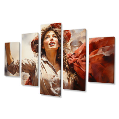 «The Suffragette Motion Breaking Barriers», impression d'art mural historique - 5 panneaux