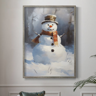 «Christmas Holiday Art», série 2, reproduction encadrée CLIX - bois massif