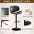 Swivel Adjustable Height Bar Stool With Metal Frame Upholstered  Counter Stool With Bentwood-102142194