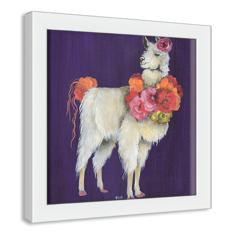 Art sur toile little, H 9 po x l 9 po x P 1,18 po, Cadre blanc