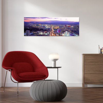 Dusk Las Vegas Nv Usa Abstract Contemporary City Landscape Wall Art