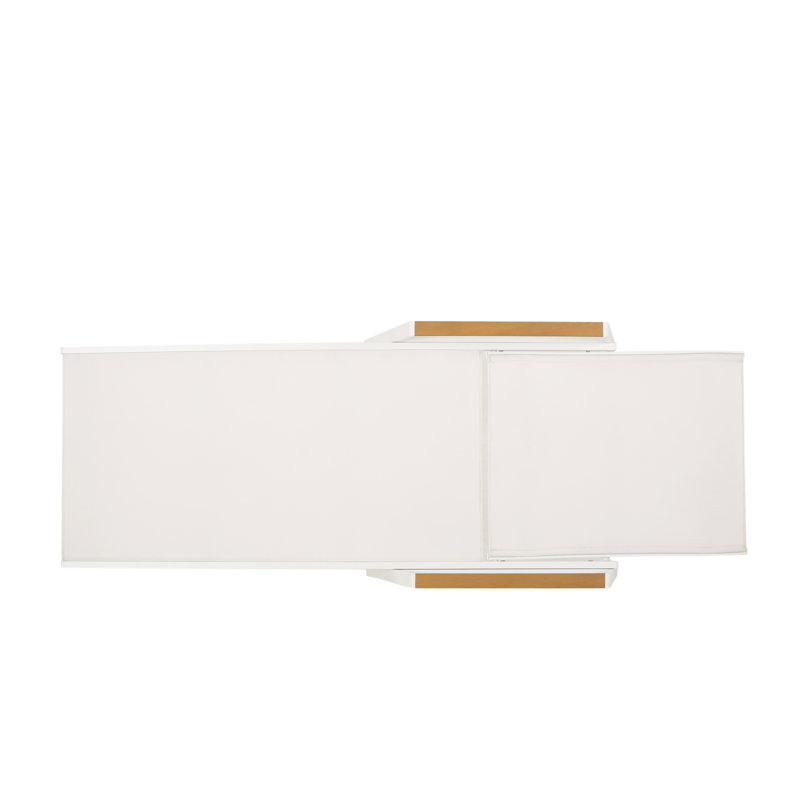 Burnam Outdoor Metal Chaise Lounge Set with Table, White