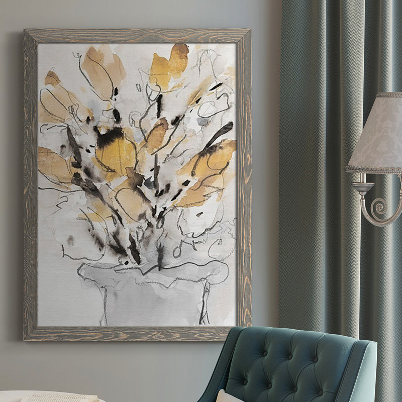 «Seasonal Gatherings II», reproduction d'art sur toile simple, H 43,5 po x l 31,5 po x P 1 po, gris