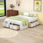 Lit plateforme 6 tiroirs en bois avec pieds centraux-567239772-567239773