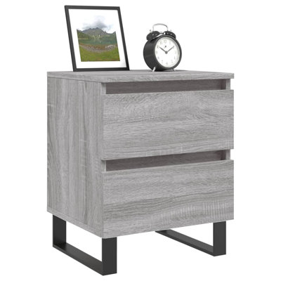 Mikaia 40cm W Iron Bedside Table