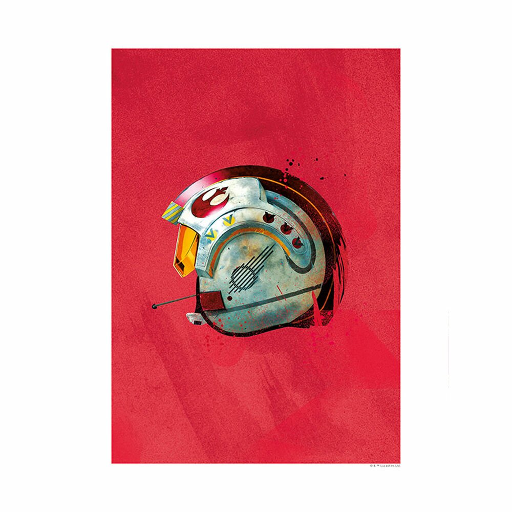 Poster Star Wars Helmets Rebel Pilot