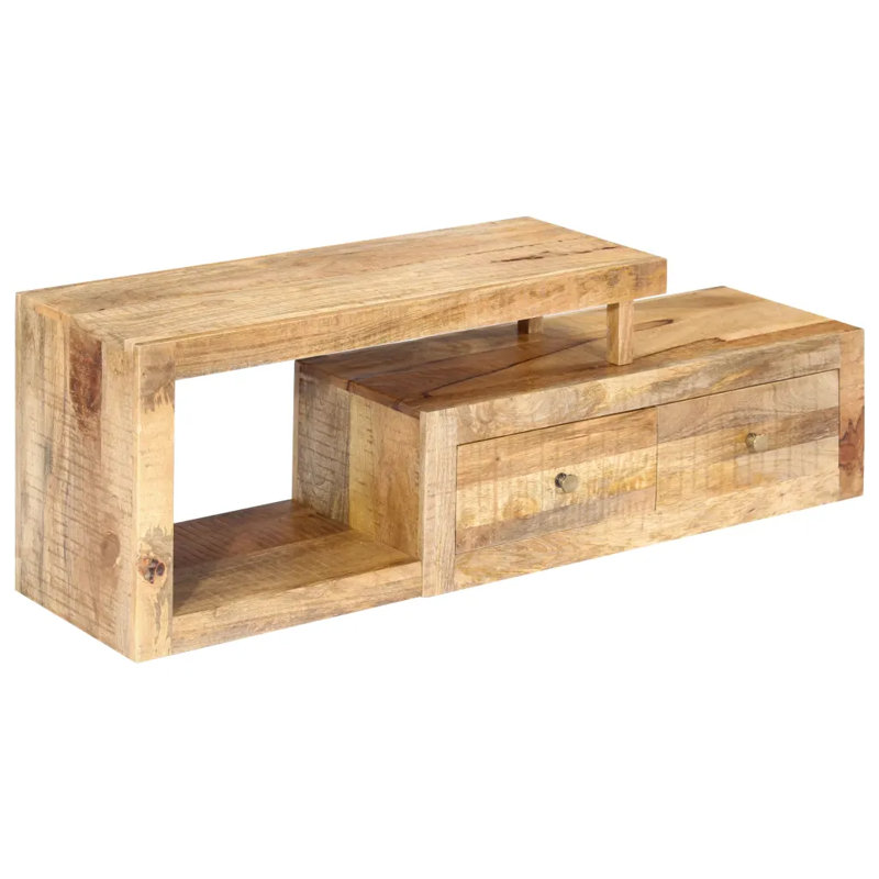 Kiernan Unfinished TV Stand for TVs up to 32", Natural