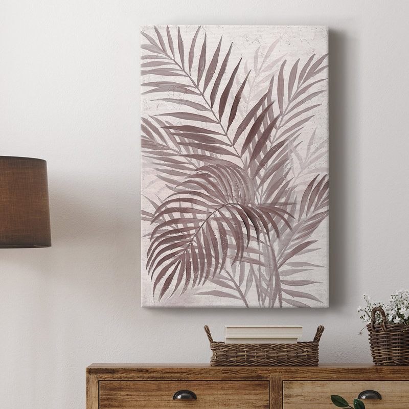 Inversed Island Palms II -Galery Enveloppé Cavas, H 60 po x l 40 po