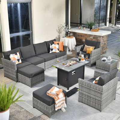 Belby 8 - Person Outdoor Seating Group with Cushions by Red Barrel Studio