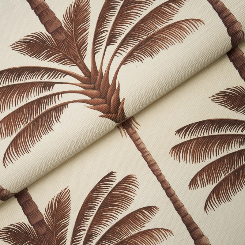 Hansen Embroidery Fabric, Brown/ Neutral