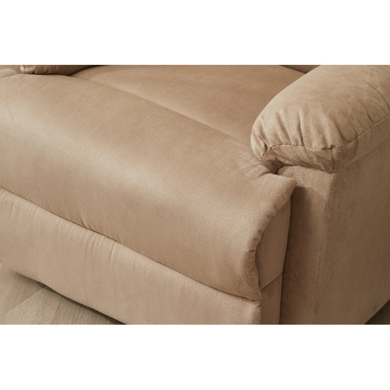 Reclining Chair, Mocha Microfiber/Microsuede