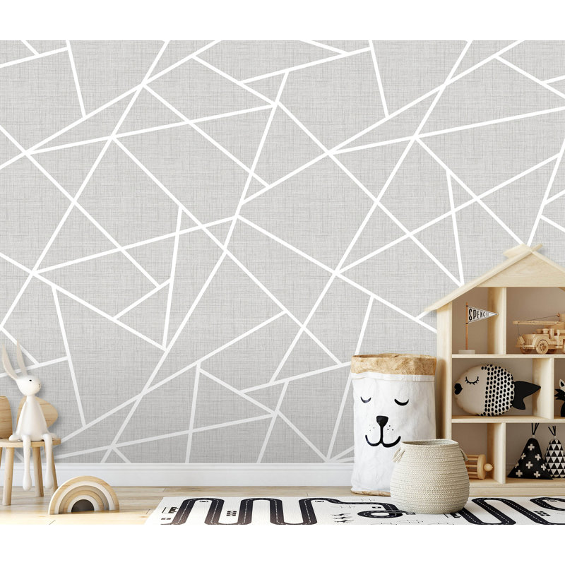 Panneau mural L 9 pi x l 146 po Lines, Gris