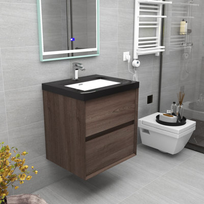 Saksena Kody 24" Wall-Mounted Single Bathroom Vanity Set