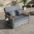 Weather Resistant Fade Proof All Weather Wicker Outdoor Patio Daybed With Adjustable Folding Panels And Detachable Storage Ottoman For Backyard Deck Poolside Relaxation Use