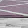 Tapis mauve à motif géométrique Dudley